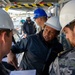 USS Emory S. Land Sailors Conduct Maintenance On USS Hawaii