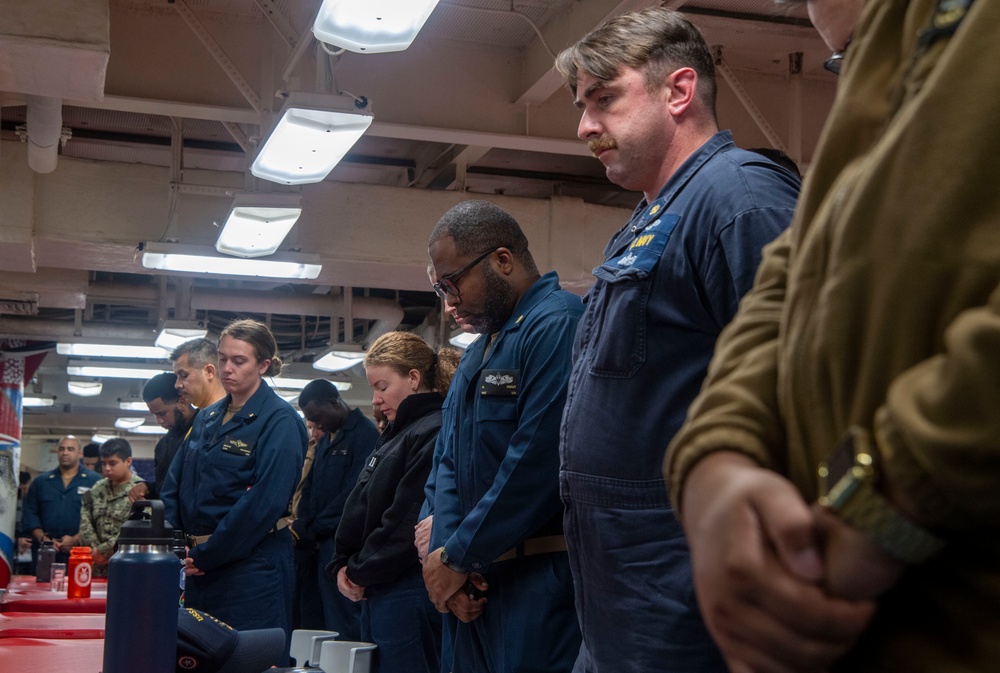 USS America (LHA 6) Conducts 9/11 Remembrance Ceremony