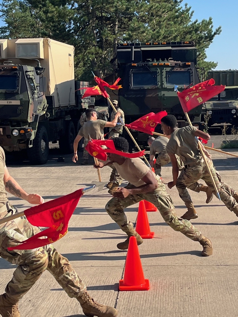 5-4 ADA air defenders compete in a Relay Race Competition.
