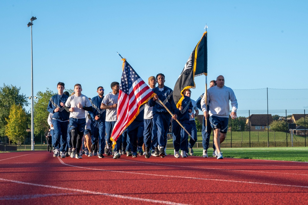 RAF Lakenheath AFSA hosts  POW/MIA 9/11 memorial run