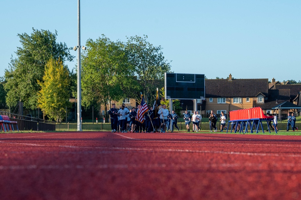 RAF Lakenheath AFSA hosts  POW/MIA 9/11 memorial run