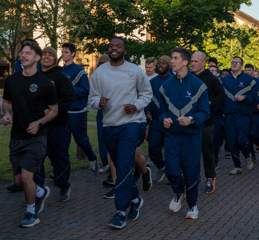 RAF Lakenheath AFSA hosts  POW/MIA 9/11 memorial run