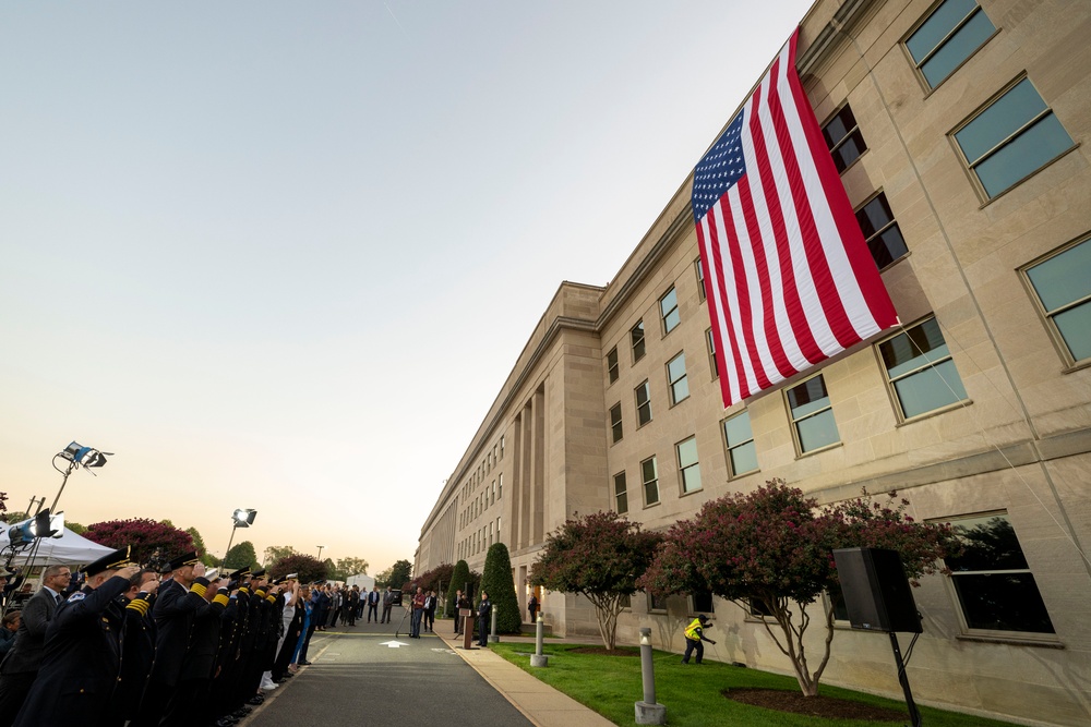 9/11 Flag Unfurling