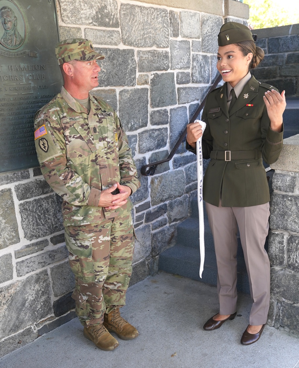 Miss USA, Army Lt. Cooper Visits Fort Hamilton
