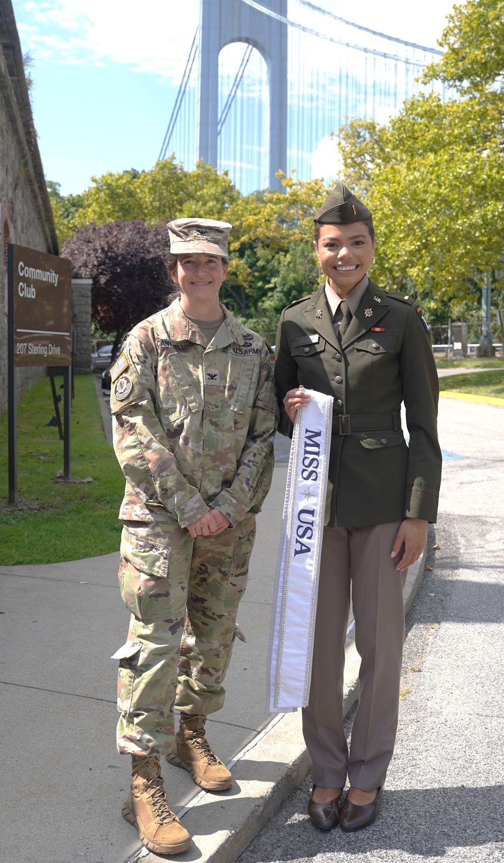 Miss USA, Army Lt. Cooper Visits Fort Hamilton