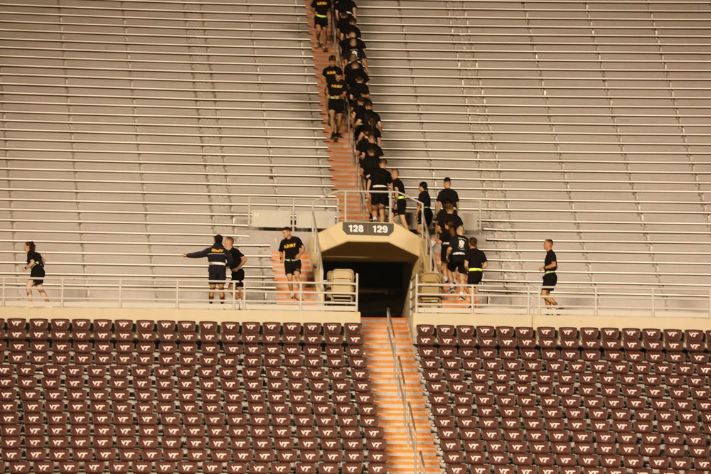 2,200 step climb at Virginia Tech