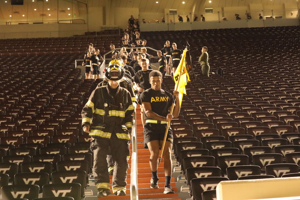 2,200 step climb at Virginia Tech