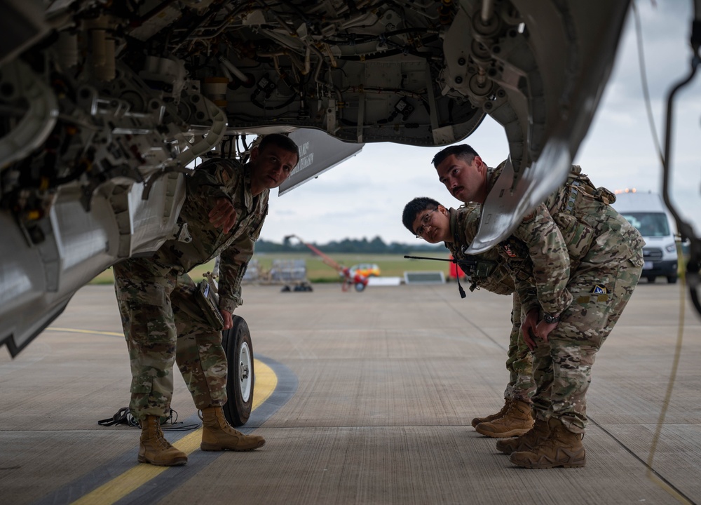 U.S. Airmen launch F-35s from RAF Marham during Agile Shield