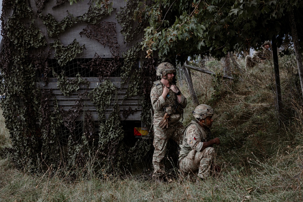 12th CAB and United Kingdom partners respond to fire during Saber Junction 24