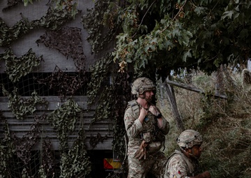 12th CAB and United Kingdom partners respond to fire during Saber Junction 24