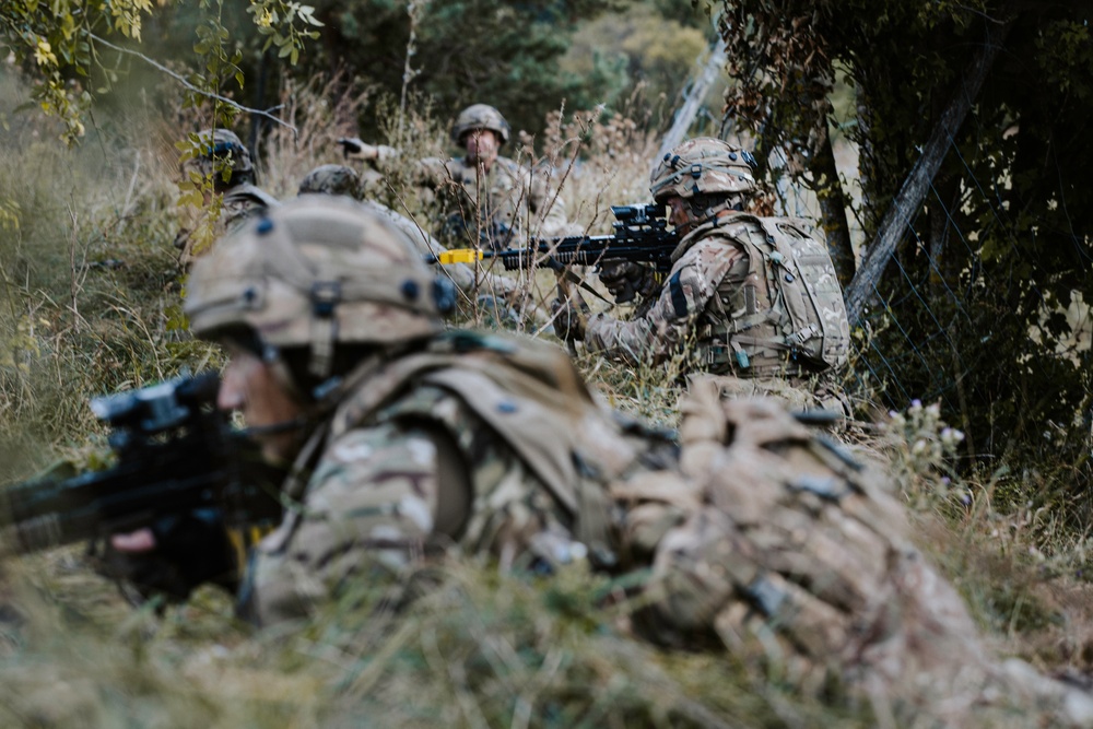 12th CAB and United Kingdom partners respond to fire during Saber Junction 24