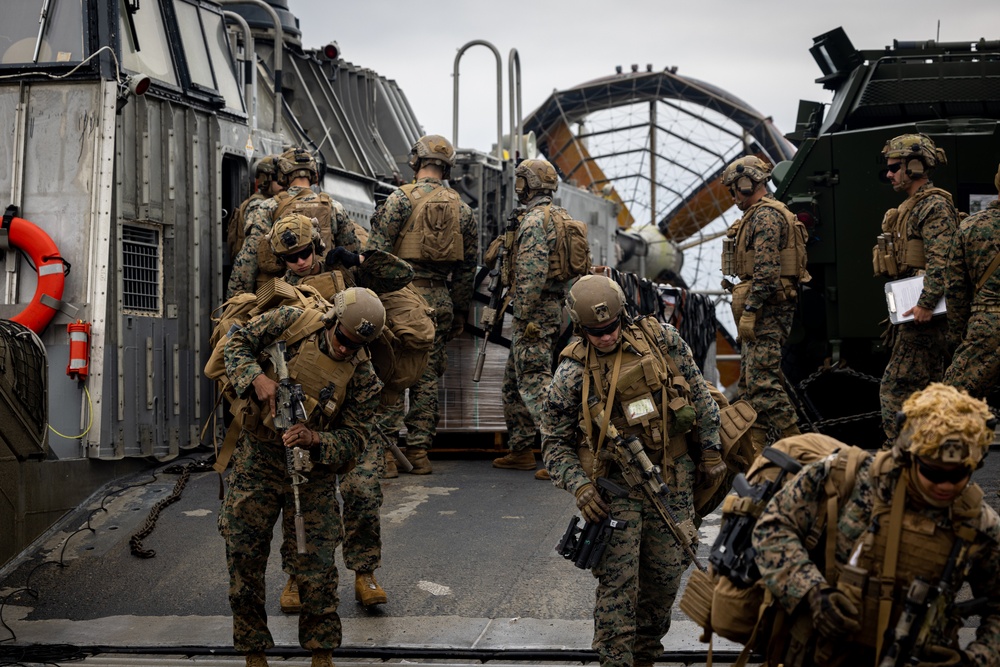 2nd Battalion., 7th Marine Regiment disembark from USS Germantown for Exercise UNITAS 2024