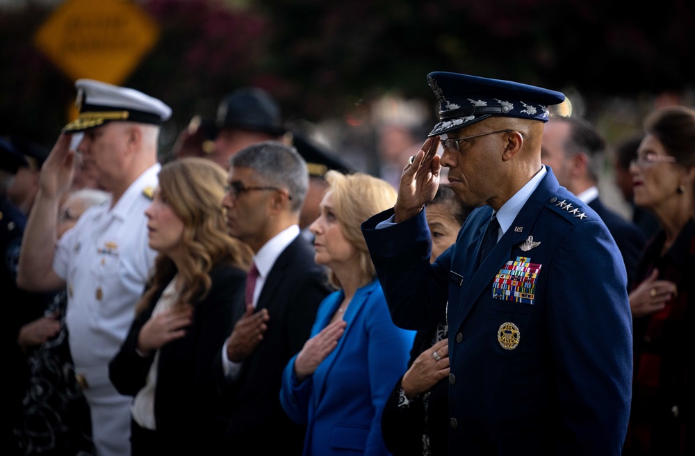 9/11 Flag Unfurling Ceremony