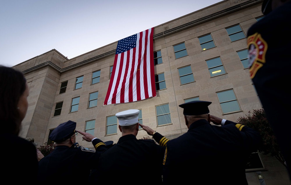 9/11 Flag Unfurling Ceremony