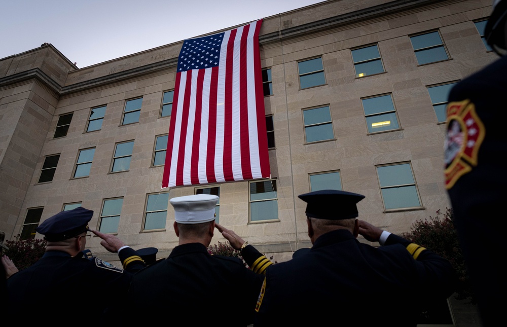 9/11 Flag Unfurling Ceremony