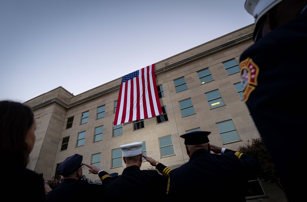 9/11 Flag Unfurling Ceremony