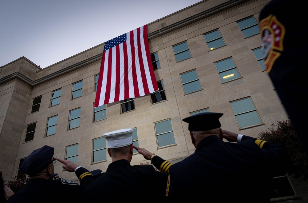 9/11 Flag Unfurling Ceremony