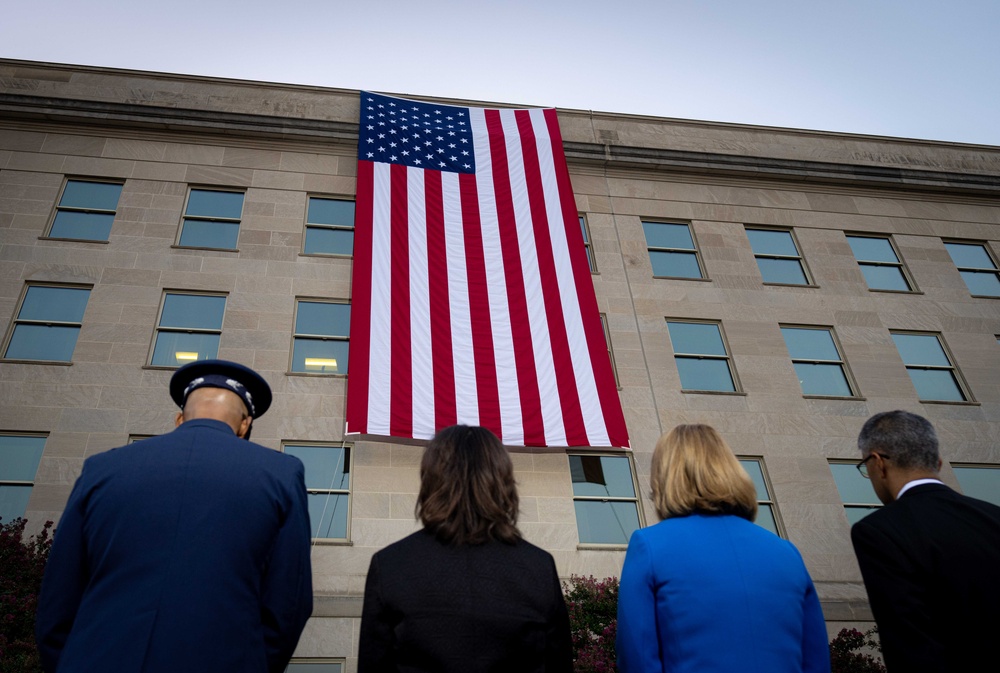 9/11 Flag Unfurling Ceremony