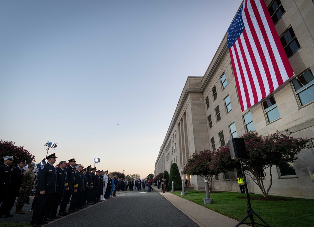 9/11 Flag Unfurling Ceremony