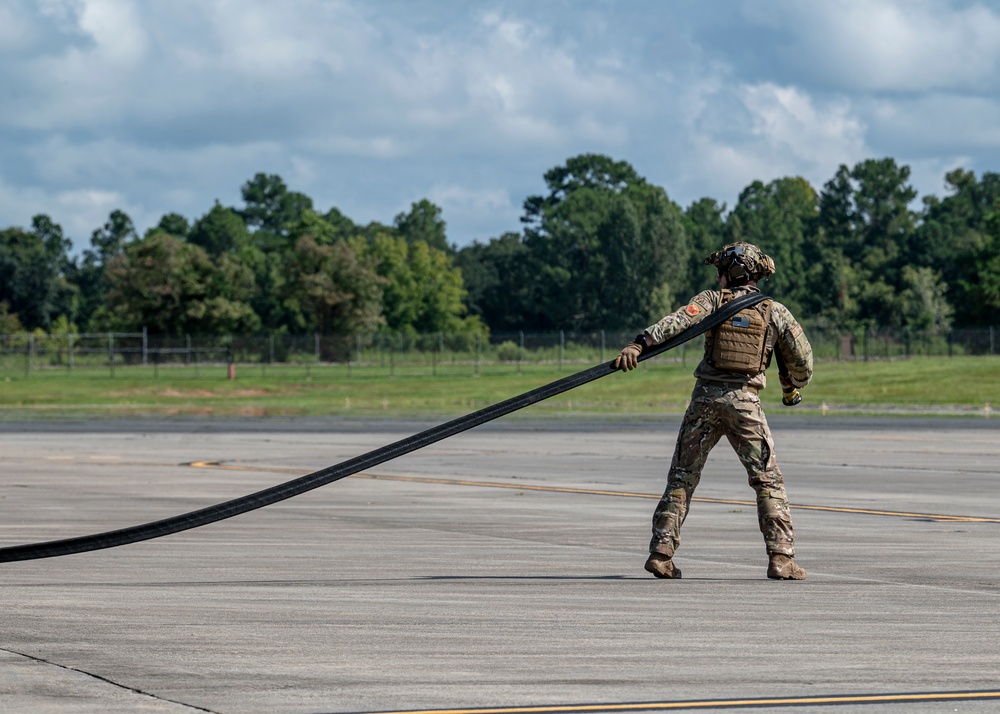 Moody Airmen perform rapid reload and refuel