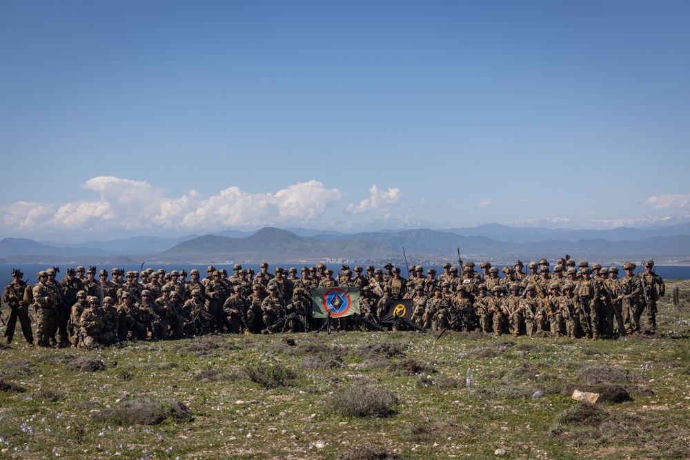2nd Battalion., 7th Marine Regiment pose for group photo during Exercise UNITAS 2024