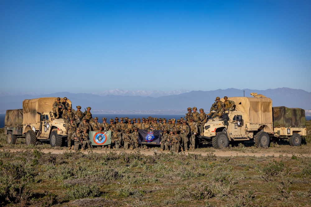 2nd Battalion., 7th Marine Regiment pose for group photo during Exercise UNITAS 2024
