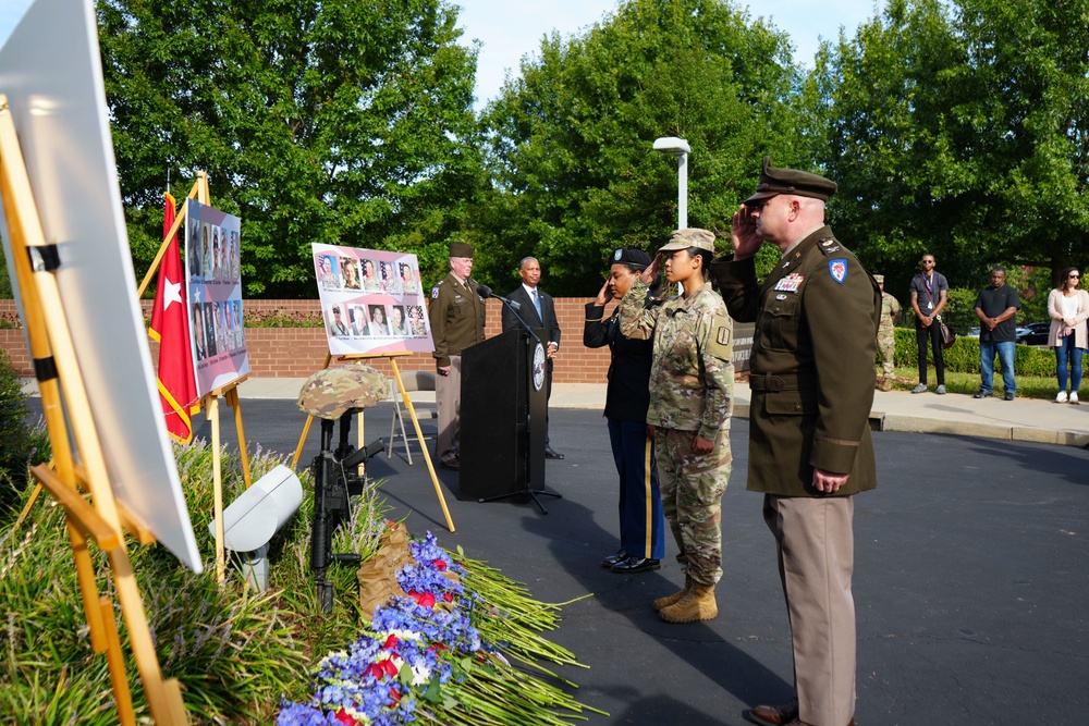 The North Carolina National Guard holds a 9/11 Memorial Ceremony at NCNG Headquarters in Raleigh, North Carolina, Sept. 11, 2024.