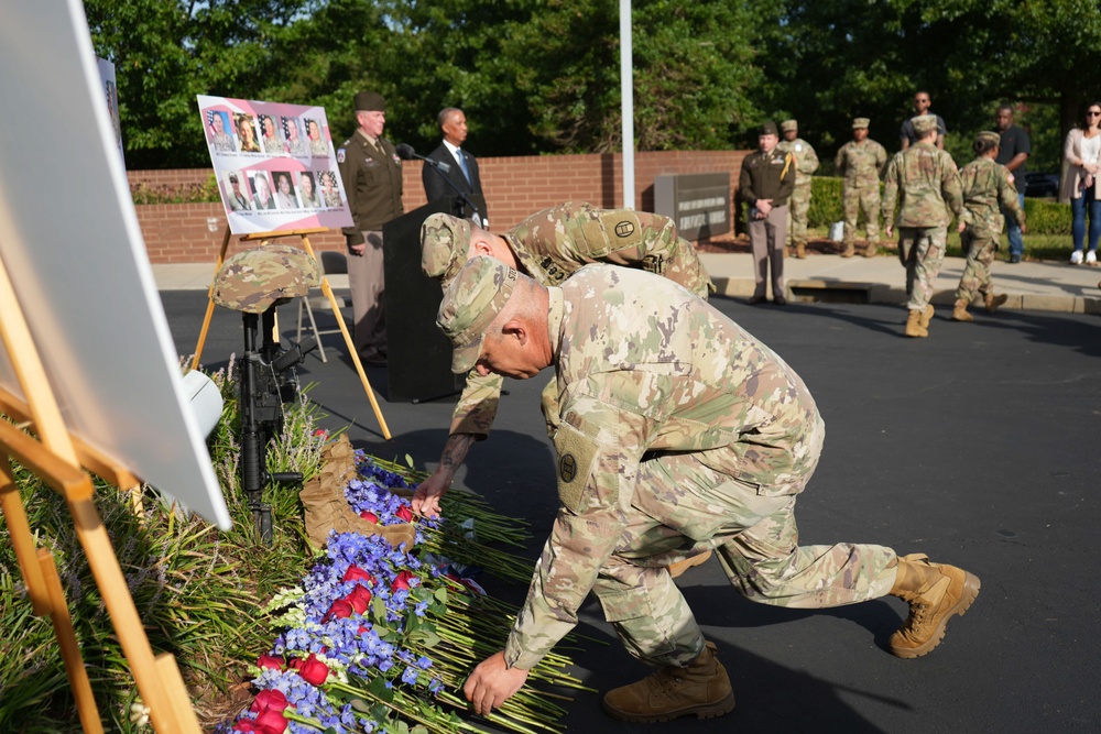 The North Carolina National Guard holds a 9/11 Memorial Ceremony at NCNG Headquarters in Raleigh, North Carolina, Sept. 11, 2024.