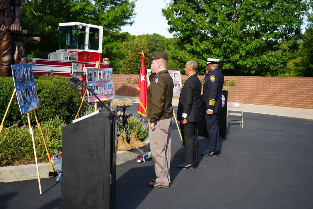 The North Carolina National Guard holds a 9/11 Memorial Ceremony at NCNG Headquarters in Raleigh, North Carolina, Sept. 11, 2024.