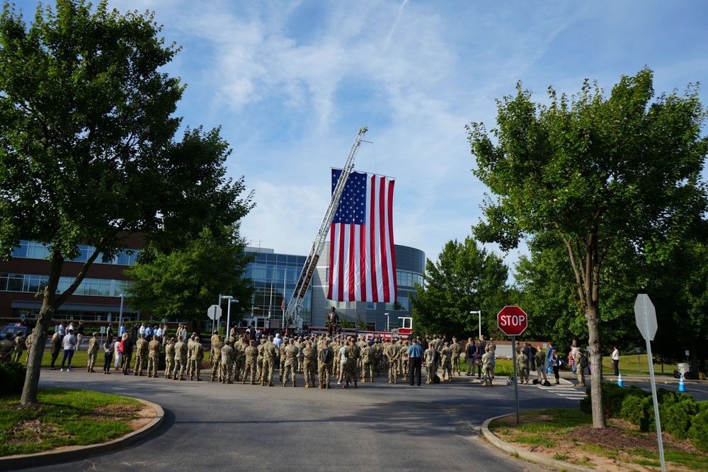 The North Carolina National Guard holds a 9/11 Memorial Ceremony at NCNG Headquarters in Raleigh, North Carolina, Sept. 11, 2024.