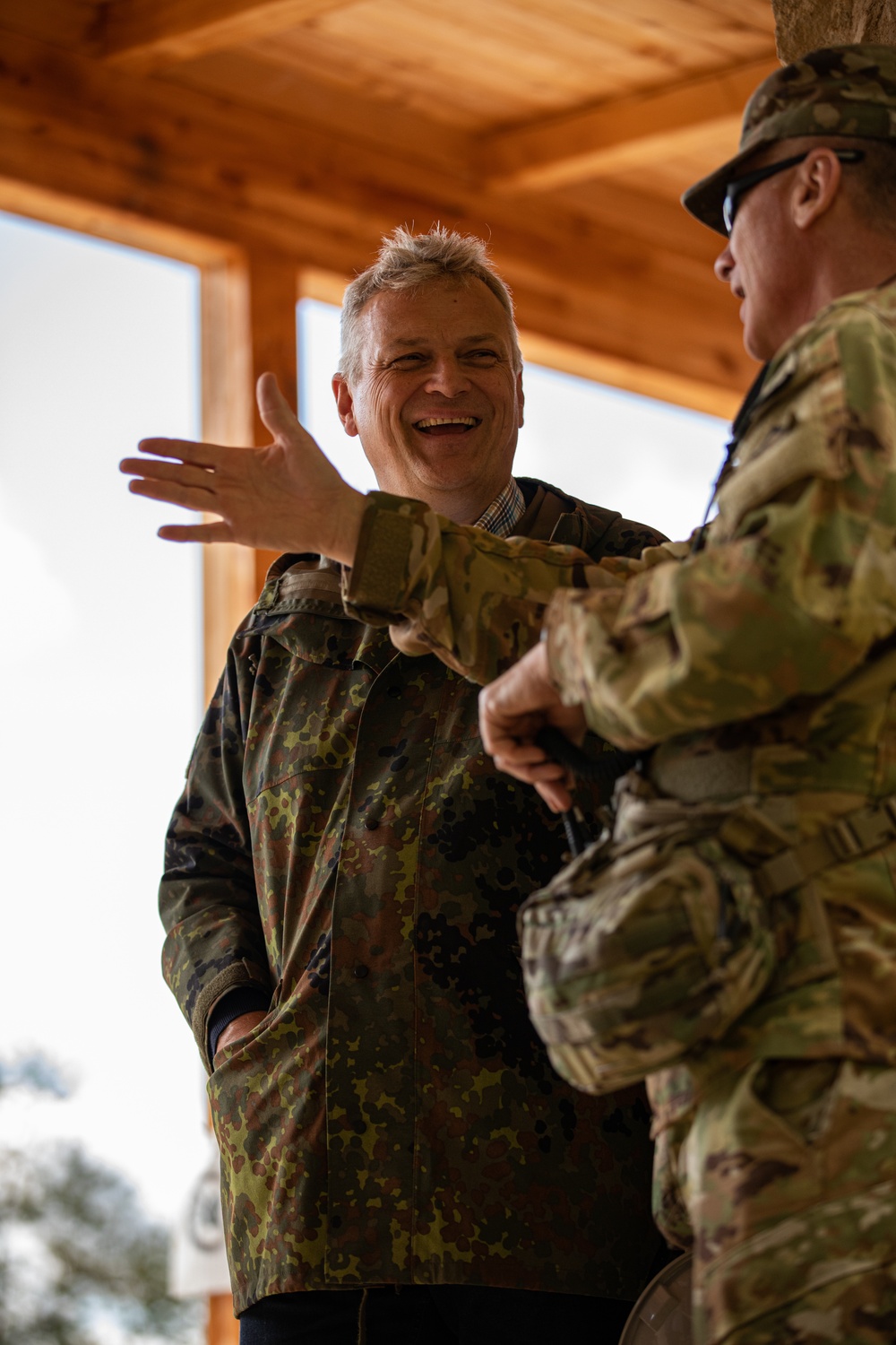 German mayor tours training area