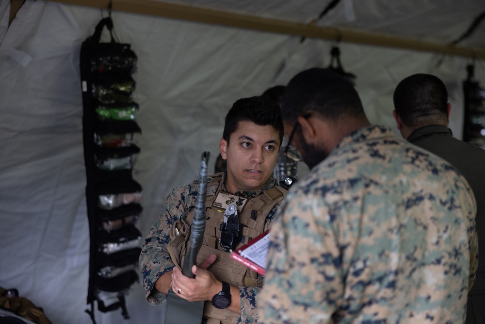 MWSS-271 Marines and Sailors respond to a simulated mass casualty as part of exercise Northern Viking 24