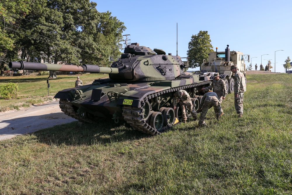Historic tank placed as a static display at Ft. Indiantown Gap main gate