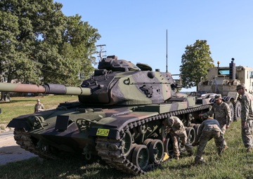 Historic tank placed as a static display at Ft. Indiantown Gap main gate