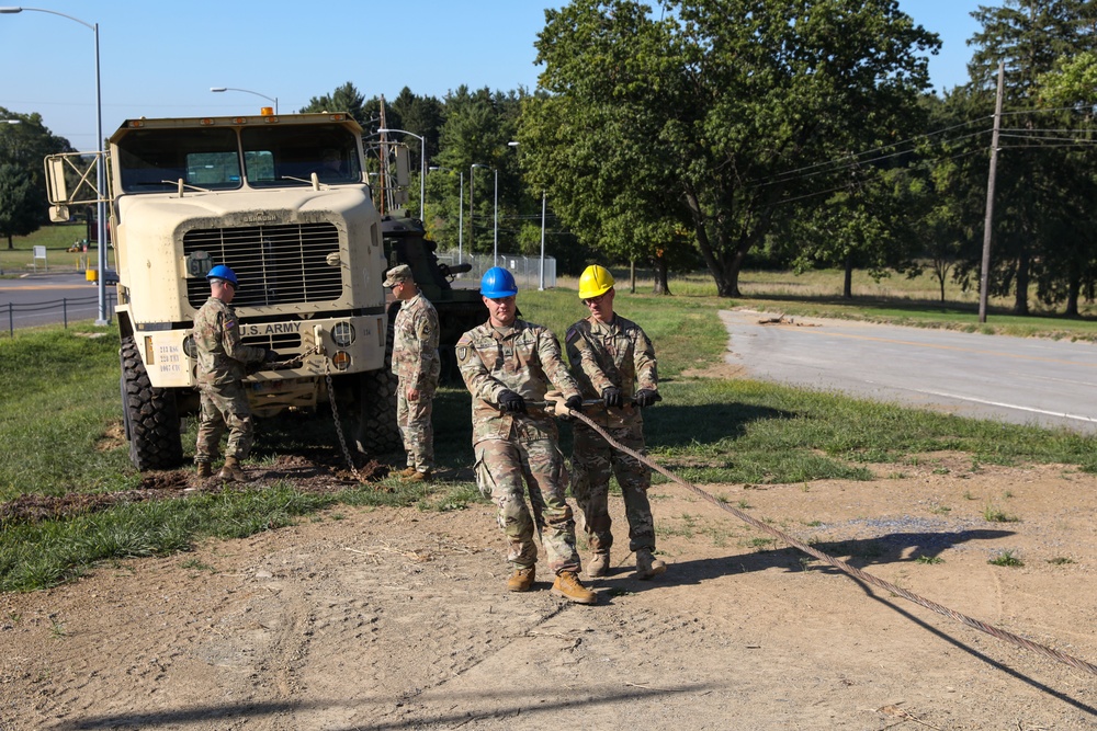 Historic tank placed as a static display at Ft. Indiantown Gap main gate