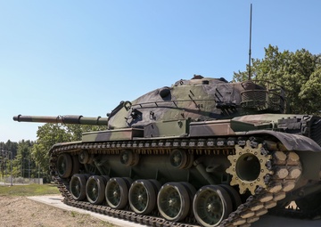 Historic tank placed as a static display at Ft. Indiantown Gap main gate