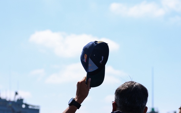 The USS Bulkeley completes a Replenishment-at-Sea