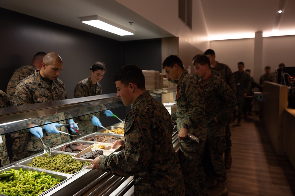 MWSS-271 Marines eat a warrior's meal as a conclusion to exercise Northern Viking 24