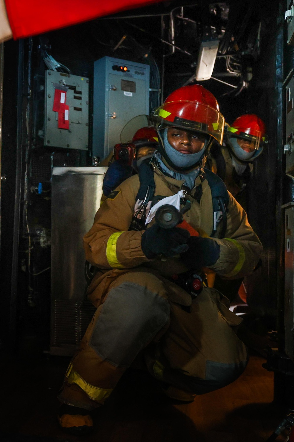 The USS Bulkeley conducts an Integrated Training Team Drill