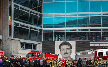 Firefighters, military personnel honor 23rd anniversary of 9/11 with stair run at Fritz Walter Stadium