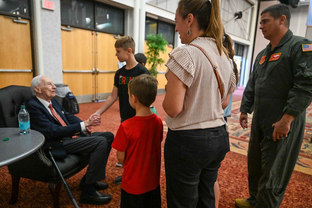 A Day With A Legend: WWII Bomber Pilot Visits Old Squadron