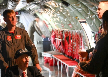 A Day With A Legend: WWII Bomber Pilot Visits Old Squadron