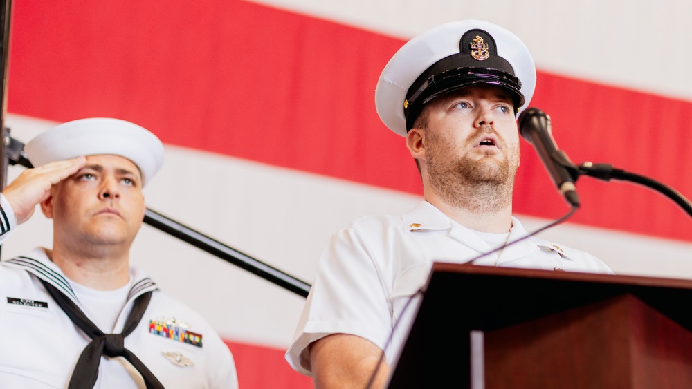 George Washington Sailors Conduct a Sept. 11th Remembrance Ceremony