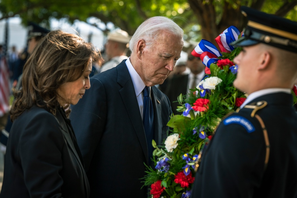 11 SEP 24 | 9/11 Memorial Wreath Laying with POTUS, VPOTUS, SECDEF and CJCS