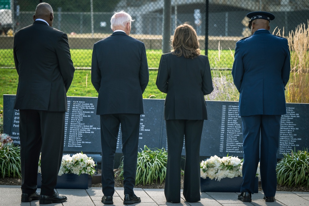 11 SEP 24 | 9/11 Memorial Wreath Laying with POTUS, VPOTUS, SECDEF and CJCS