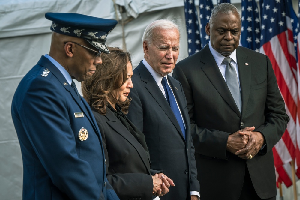 11 SEP 24 | 9/11 Memorial Wreath Laying with POTUS, VPOTUS, SECDEF and CJCS