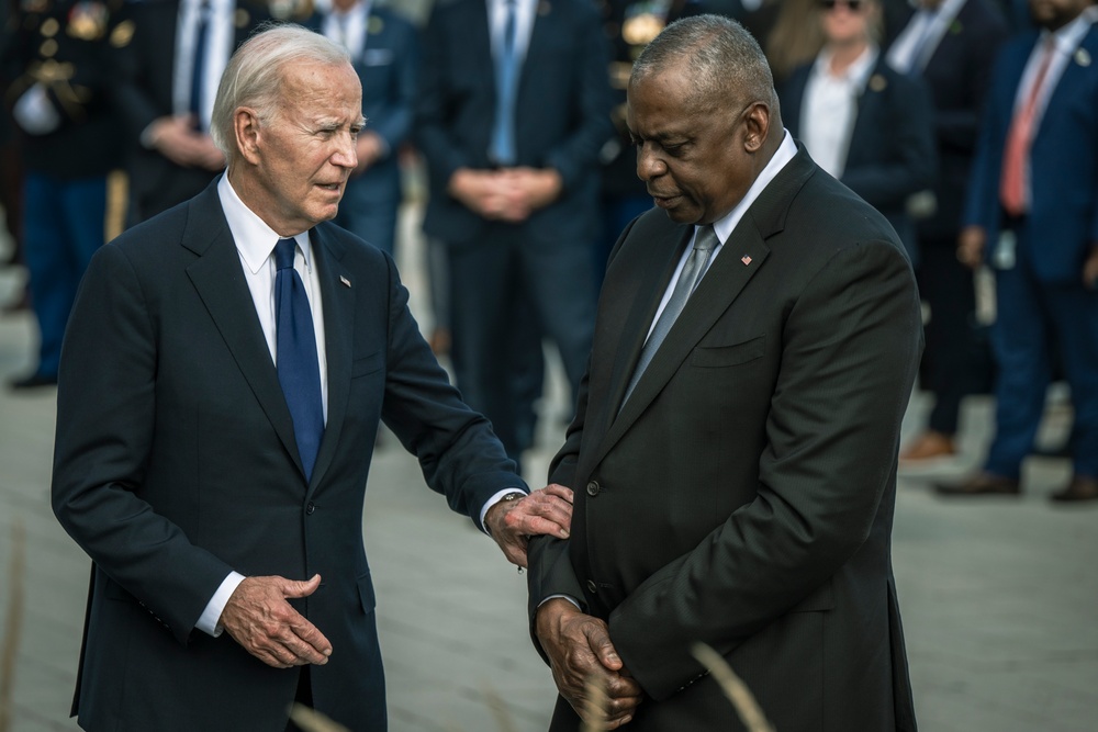 11 SEP 24 | 9/11 Memorial Wreath Laying with POTUS, VPOTUS, SECDEF and CJCS