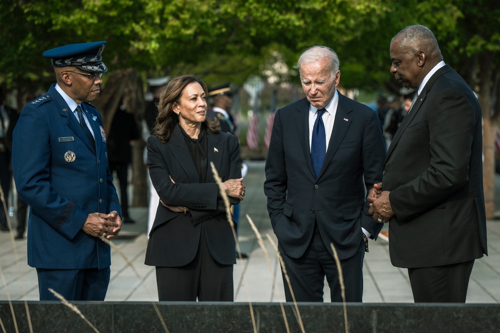 11 SEP 24 | 9/11 Memorial Wreath Laying with POTUS, VPOTUS, SECDEF and CJCS