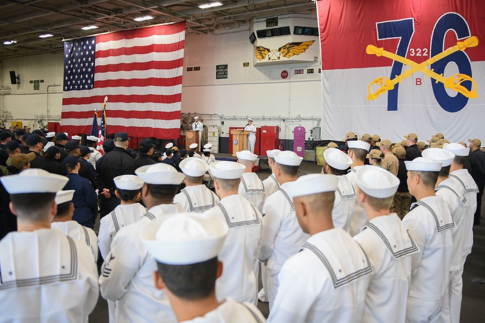 USS Ronald Reagan (CVN 76) hosts a 9/11 Remembrance Ceremony