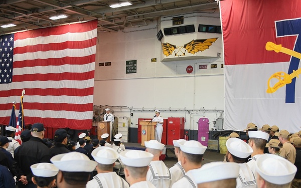 USS Ronald Reagan (CVN 76) hosts a 9/11 Remembrance Ceremony